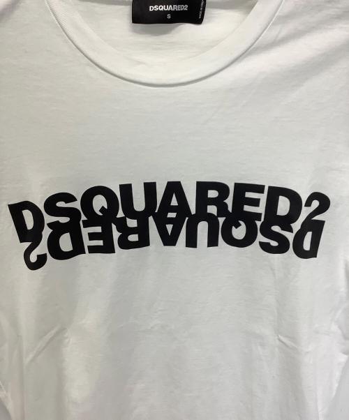 DSQUARED2（ディースクエアード）DSQUARED2 (ディースクエアード) 半袖カットソー ホワイト サイズ:Sの古着・服飾アイテム