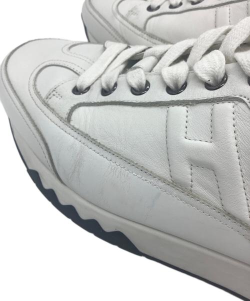 HERMES（エルメス）HERMES (エルメス) ローカットスニーカー ホワイト サイズ:42 1/2の古着・服飾アイテム