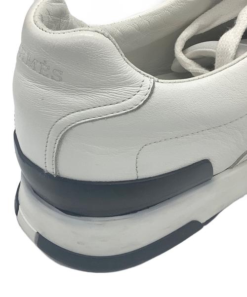 HERMES（エルメス）HERMES (エルメス) ローカットスニーカー ホワイト サイズ:42 1/2の古着・服飾アイテム