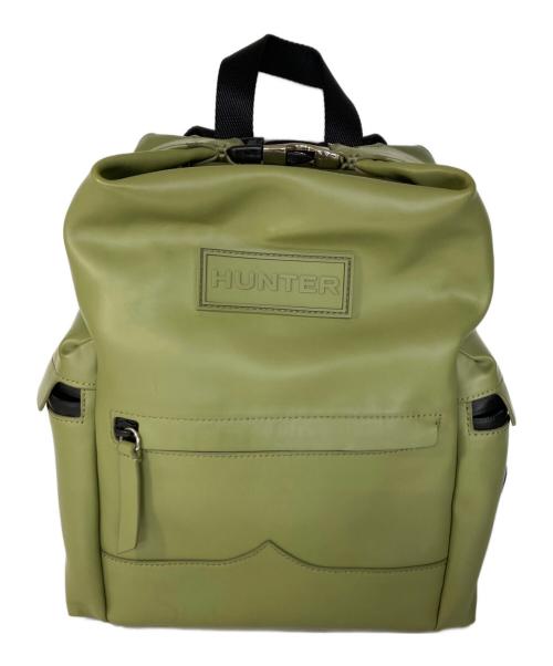 HUNTER（ハンター）HUNTER (ハンター) ORIGINAL MINI RUBBER LEATHER BACKPACK 黄緑の古着・服飾アイテム