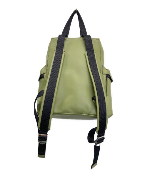 HUNTER（ハンター）HUNTER (ハンター) ORIGINAL MINI RUBBER LEATHER BACKPACK 黄緑の古着・服飾アイテム