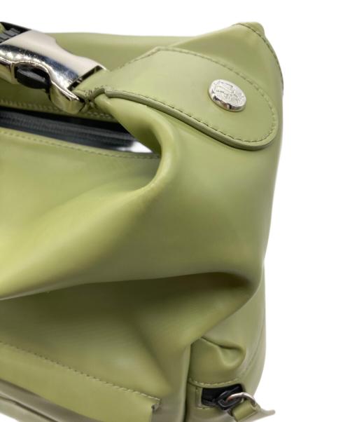 HUNTER（ハンター）HUNTER (ハンター) ORIGINAL MINI RUBBER LEATHER BACKPACK 黄緑の古着・服飾アイテム