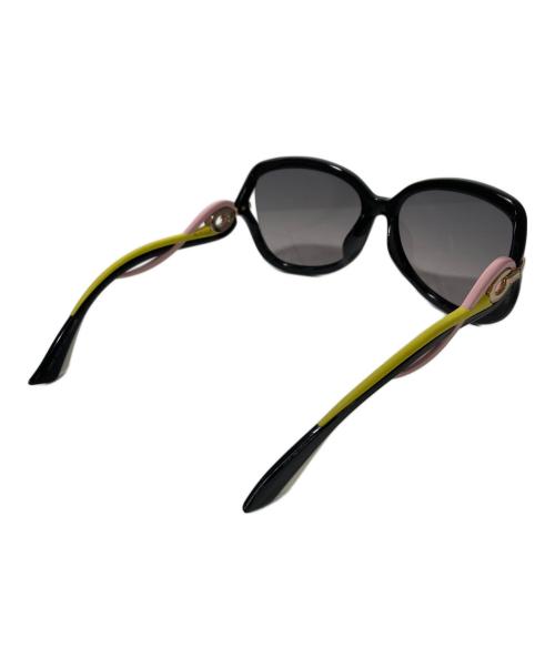 Christian Dior（クリスチャン ディオール）Christian Dior (クリスチャン ディオール) サングラス ブラック×イエロー×ピンクの古着・服飾アイテム