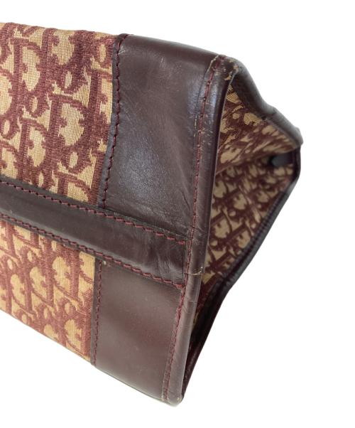 Christian Dior（クリスチャン ディオール）Christian Dior (クリスチャン ディオール) ボストンバッグ ボルドー×ベージュの古着・服飾アイテム