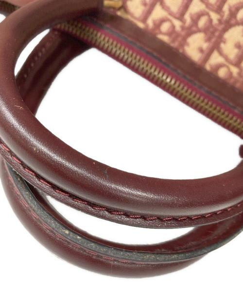 Christian Dior（クリスチャン ディオール）Christian Dior (クリスチャン ディオール) ボストンバッグ ボルドー×ベージュの古着・服飾アイテム