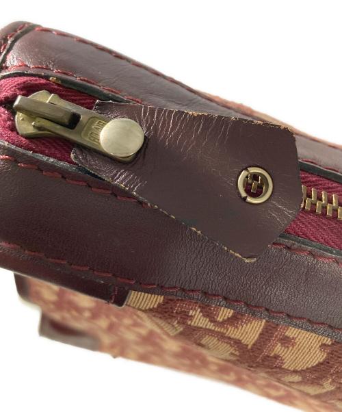 Christian Dior（クリスチャン ディオール）Christian Dior (クリスチャン ディオール) ボストンバッグ ボルドー×ベージュの古着・服飾アイテム