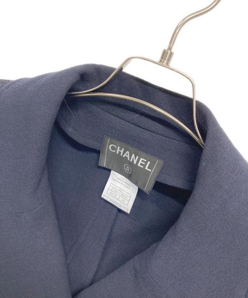 CHANEL（シャネル）CHANEL (シャネル) ラップコート ネイビー×ブラック サイズ:40の古着・服飾アイテム