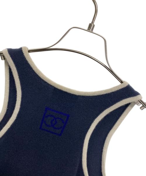 CHANEL SPORTS（シャネル スポーツ）CHANEL SPORTS (シャネル スポーツ) ノースリーブワンピース ネイビー サイズ:36の古着・服飾アイテム