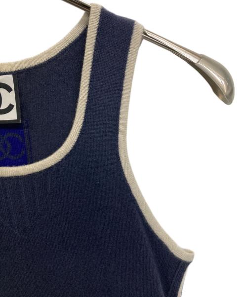 CHANEL SPORTS（シャネル スポーツ）CHANEL SPORTS (シャネル スポーツ) ノースリーブワンピース ネイビー サイズ:36の古着・服飾アイテム