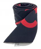 CHANELシャネル）の古着「シルクスカーフ」｜ブラック×レッド