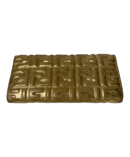 FENDI（フェンディ）FENDI (フェンディ) 長財布 ゴールドの古着・服飾アイテム