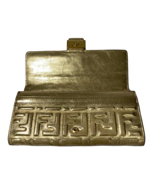 FENDI（フェンディ）FENDI (フェンディ) 長財布 ゴールドの古着・服飾アイテム