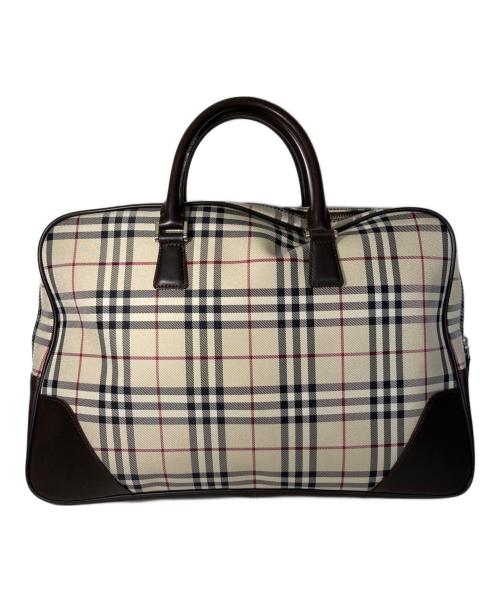 BURBERRY（バーバリー）BURBERRY (バーバリー) ビジネスバッグ ブラウン×ベージュの古着・服飾アイテム