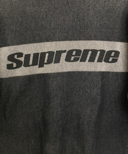 SUPREME（シュプリーム）SUPREME (シュプリーム) フルジップニット グレー×ブラック サイズ:Lの古着・服飾アイテム