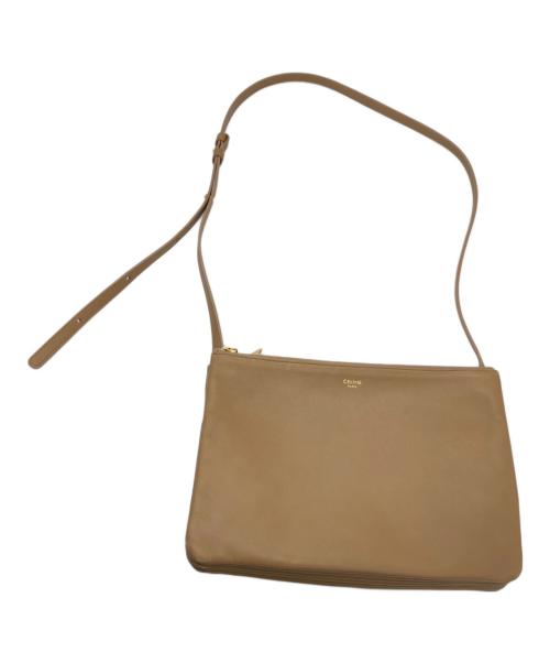 CELINE（セリーヌ）CELINE (セリーヌ) トリオショルダーバッグ ブラウンの古着・服飾アイテム