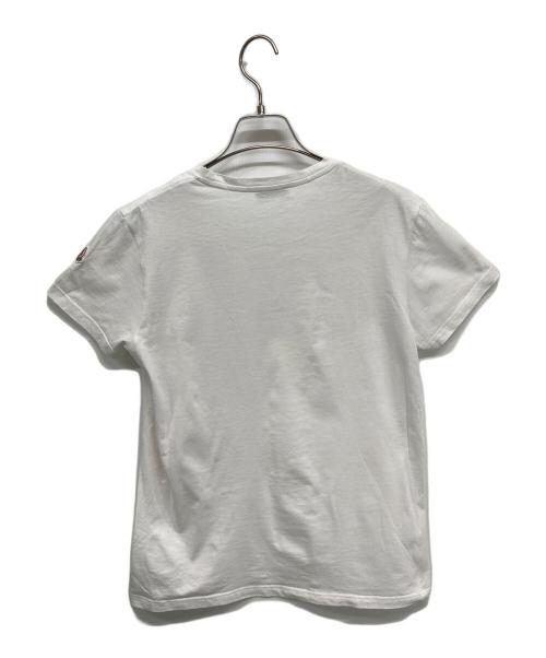 MONCLER（モンクレール）MONCLER (モンクレール) 半袖カットソー ホワイト サイズ:Mの古着・服飾アイテム