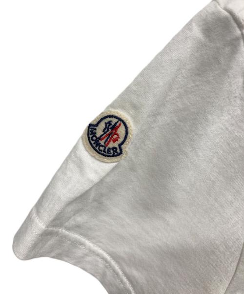 MONCLER（モンクレール）MONCLER (モンクレール) 半袖カットソー ホワイト サイズ:Mの古着・服飾アイテム