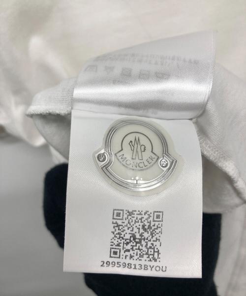 MONCLER（モンクレール）MONCLER (モンクレール) 半袖カットソー ホワイト サイズ:Mの古着・服飾アイテム