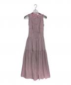 HER LIP TOハーリップトゥ）の古着「ノースリーブ・キャミソールワンピース」｜ダスティピンク