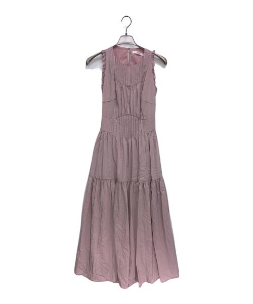 HER LIP TO（ハーリップトゥ）HER LIP TO (ハーリップトゥ) ノースリーブ・キャミソールワンピース ダスティピンク サイズ:SIZE　Mの古着・服飾アイテム