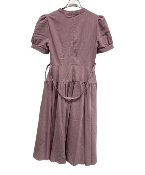HER LIP TO（ハーリップトゥ）Her lip to (ハーリップトゥ) 半袖ワンピース バイオレット サイズ:Sの古着・服飾アイテム
