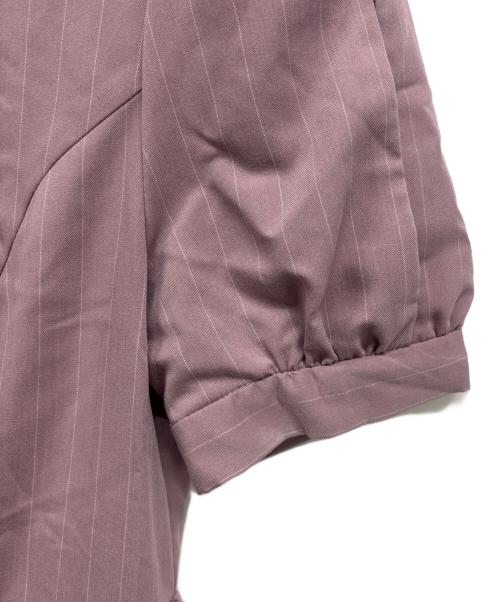 HER LIP TO（ハーリップトゥ）Her lip to (ハーリップトゥ) 半袖ワンピース バイオレット サイズ:Sの古着・服飾アイテム