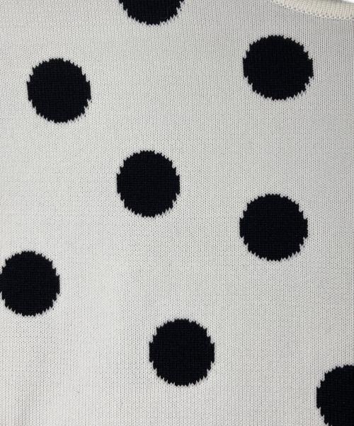 SEVEN TEN by MIHO KAWAHITO（セブン テン バイ ミホ カワヒト）SEVEN TEN by MIHO KAWAHITO (セブン テン バイ ミホ カワヒト) ノースリーブワンピース ホワイト×ブラック サイズ:Ｍの古着・服飾アイテム