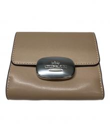 COACH（コーチ）の古着「2つ折り財布」｜ベージュ