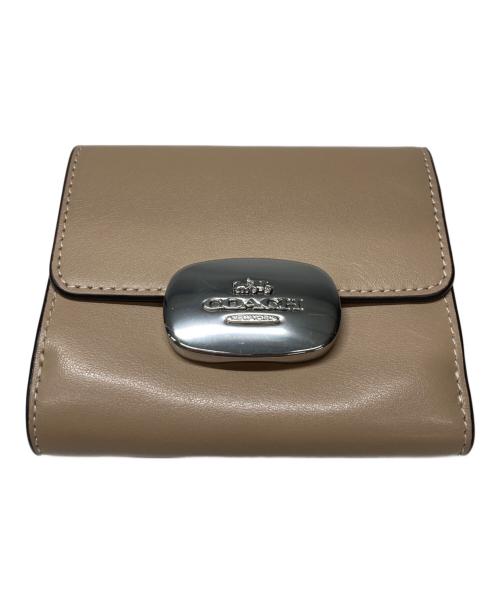 COACH（コーチ）COACH (コーチ) 2つ折り財布 ベージュの古着・服飾アイテム