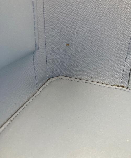 MICHAEL KORS（マイケル・コース）MICHAEL KORS (マイケル・コース) 2WAYバッグ スカイブルー×ホワイトの古着・服飾アイテム