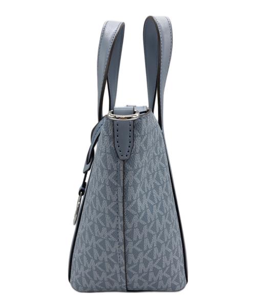 MICHAEL KORS（マイケル・コース）MICHAEL KORS (マイケル・コース) 2WAYバッグ スカイブルー×ホワイトの古着・服飾アイテム