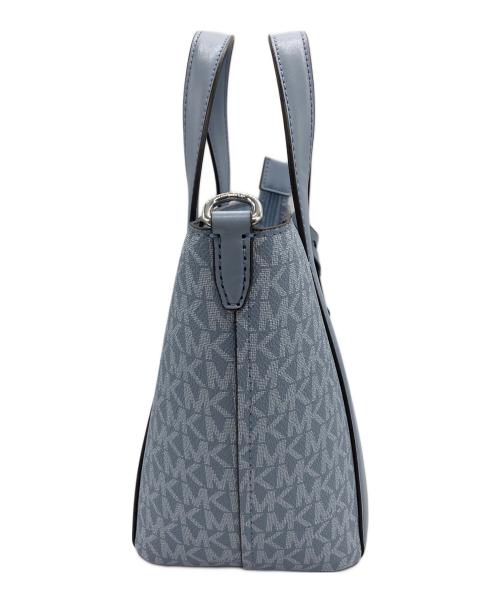 MICHAEL KORS（マイケル・コース）MICHAEL KORS (マイケル・コース) 2WAYバッグ スカイブルー×ホワイトの古着・服飾アイテム