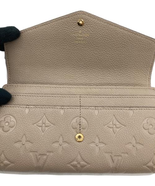 LOUIS VUITTON（ルイ ヴィトン）LOUIS VUITTON (ルイ ヴィトン) 長財布　ポルトフォイユ・サラ　M82256　 ベージュの古着・服飾アイテム