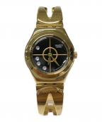 SWATCHスウォッチ）の古着「腕時計」｜ブラック×ゴールド