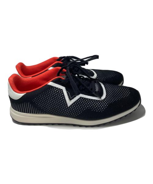 DIESEL（ディーゼル）DIESEL (ディーゼル) ローカットスニーカー ブラック×ホワイト サイズ:26.5の古着・服飾アイテム