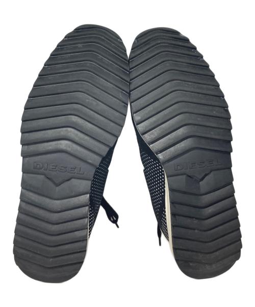 DIESEL（ディーゼル）DIESEL (ディーゼル) ローカットスニーカー ブラック×ホワイト サイズ:26.5の古着・服飾アイテム