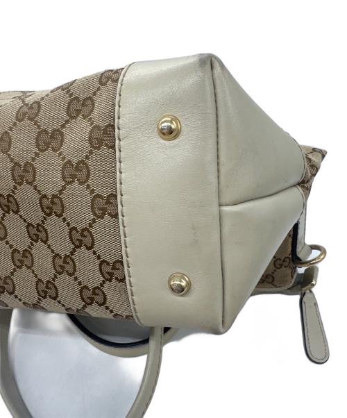 GUCCI（グッチ）GUCCI (グッチ) 2WAYショルダーバッグ　	520981 ベージュ×ブラウンの古着・服飾アイテム