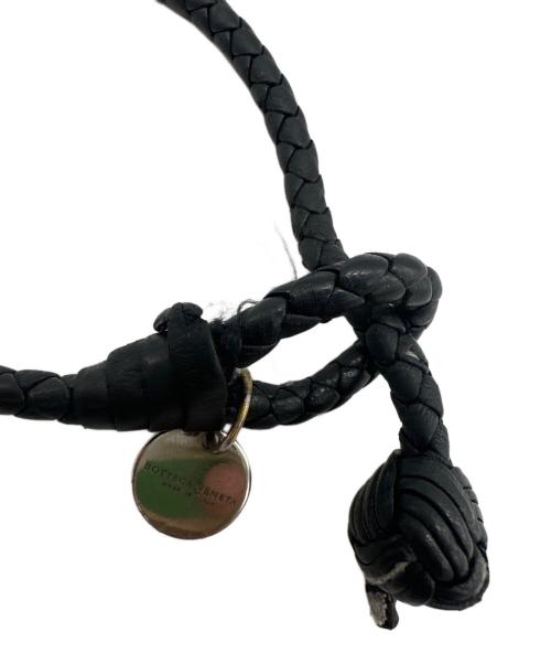BOTTEGA VENETA（ボッテガベネタ）BOTTEGA VENETA (ボッテガベネタ) イントレチャートブレスレット ブラックの古着・服飾アイテム