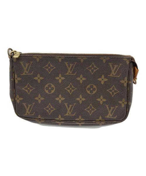 LOUIS VUITTON（ルイ ヴィトン）LOUIS VUITTON (ルイ ヴィトン) ポーチ　ポシェット・アクセソワール ブラウンの古着・服飾アイテム