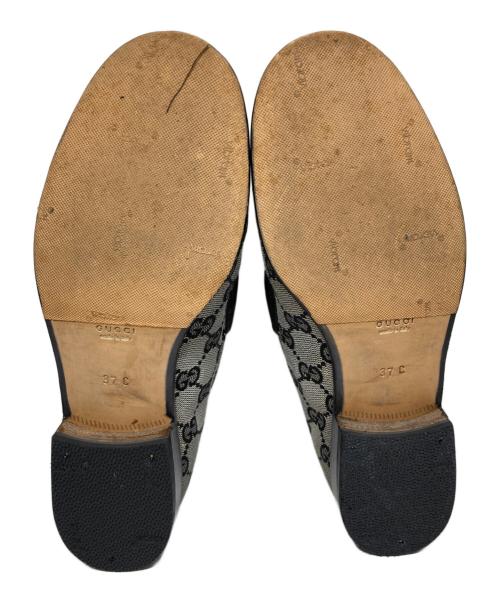 GUCCI（グッチ）GUCCI (グッチ) ホースビットローファー グレー サイズ:37の古着・服飾アイテム