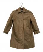 BURBERRY LONDONバーバリーロンドン）の古着「レザーコート」｜ブラウン