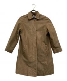 BURBERRY LONDON（バーバリーロンドン）の古着「レザーコート」｜ブラウン