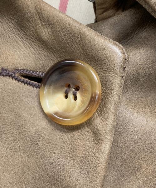 BURBERRY LONDON（バーバリーロンドン）BURBERRY LONDON (バーバリーロンドン) レザーコート ブラウン サイズ:US6の古着・服飾アイテム