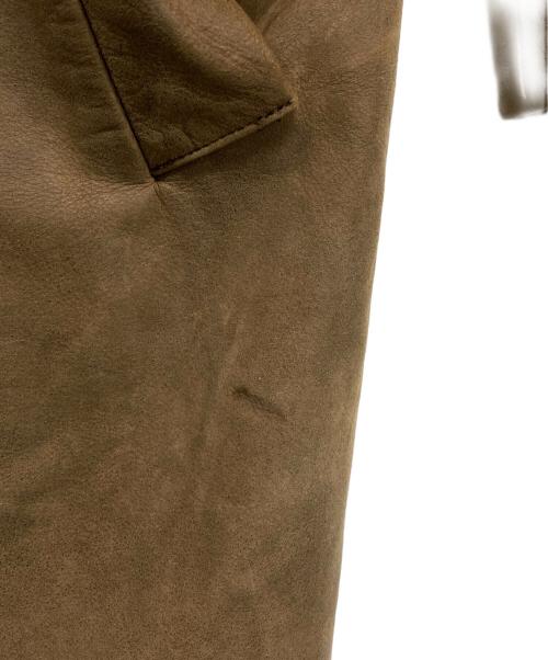 BURBERRY LONDON（バーバリーロンドン）BURBERRY LONDON (バーバリーロンドン) レザーコート ブラウン サイズ:US6の古着・服飾アイテム