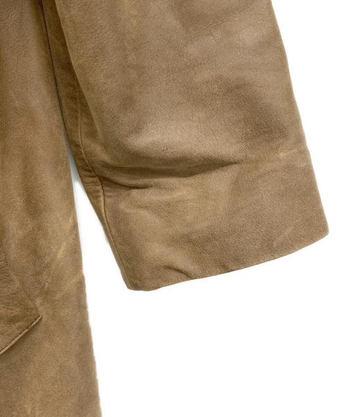 BURBERRY LONDON（バーバリーロンドン）BURBERRY LONDON (バーバリーロンドン) レザーコート ブラウン サイズ:US6の古着・服飾アイテム