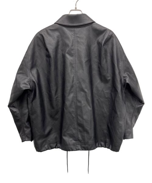WYM（ウィム バイ リドム）WYM (ウィム バイ リドム) フェイクレザージャケット ブラック サイズ:Mの古着・服飾アイテム