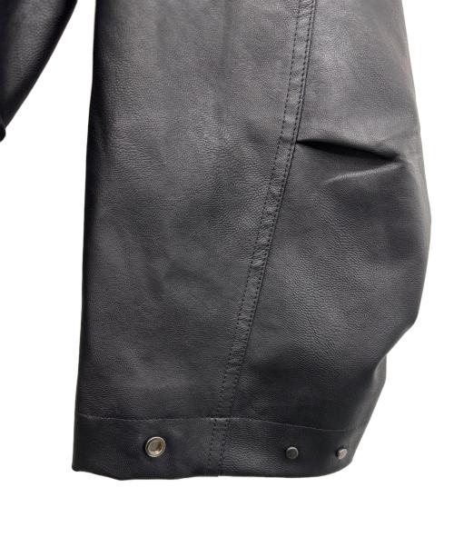 WYM（ウィム バイ リドム）WYM (ウィム バイ リドム) フェイクレザージャケット ブラック サイズ:Mの古着・服飾アイテム
