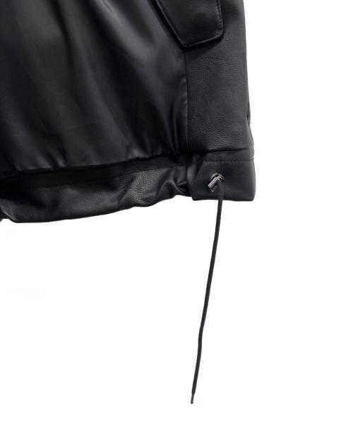 WYM（ウィム バイ リドム）WYM (ウィム バイ リドム) フェイクレザージャケット ブラック サイズ:Mの古着・服飾アイテム