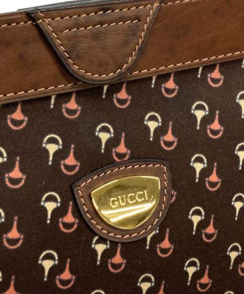 GUCCI（グッチ）GUCCI (グッチ) クラッチバッグ ブラウンの古着・服飾アイテム