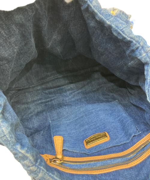 MIU MIU（ミュウミュウ）MIU MIU (ミュウミュウ) 2WAYショルダーバッグ インディゴ×ブラウンの古着・服飾アイテム